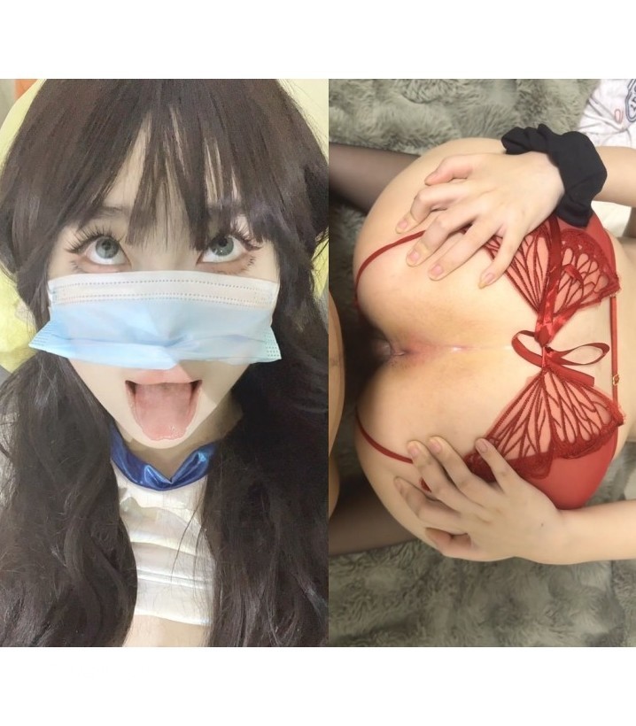穷人女神，金主母狗！推特露脸福利姬【小羊咩咩】门槛②，脸穴同框紫薇，啪啪肛交带出屎 [13V/908MB]