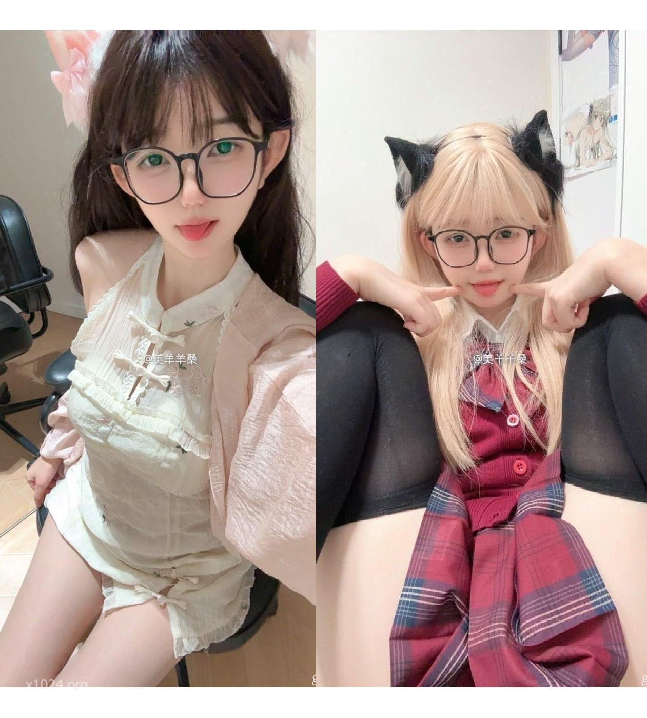 2025最新重磅泄密，究极反差露脸眼镜嫩妹，抖音50W粉【不想早起@美羊羊桑】私人定制付费福利 [191P+21V/1.58GB]