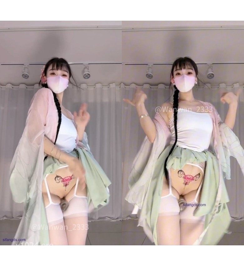 ⚫️劲爆活力舞姬【婉婉、晴晴哒】最新VIP福利②， 动感国风民族裸舞，弹力插掰穴，非常值得欣赏 [6V/301MB]